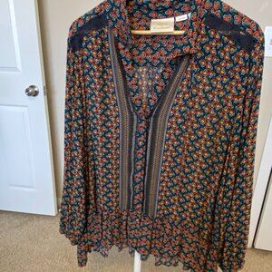 Maeve Blouse by Anthropologie Floral Print